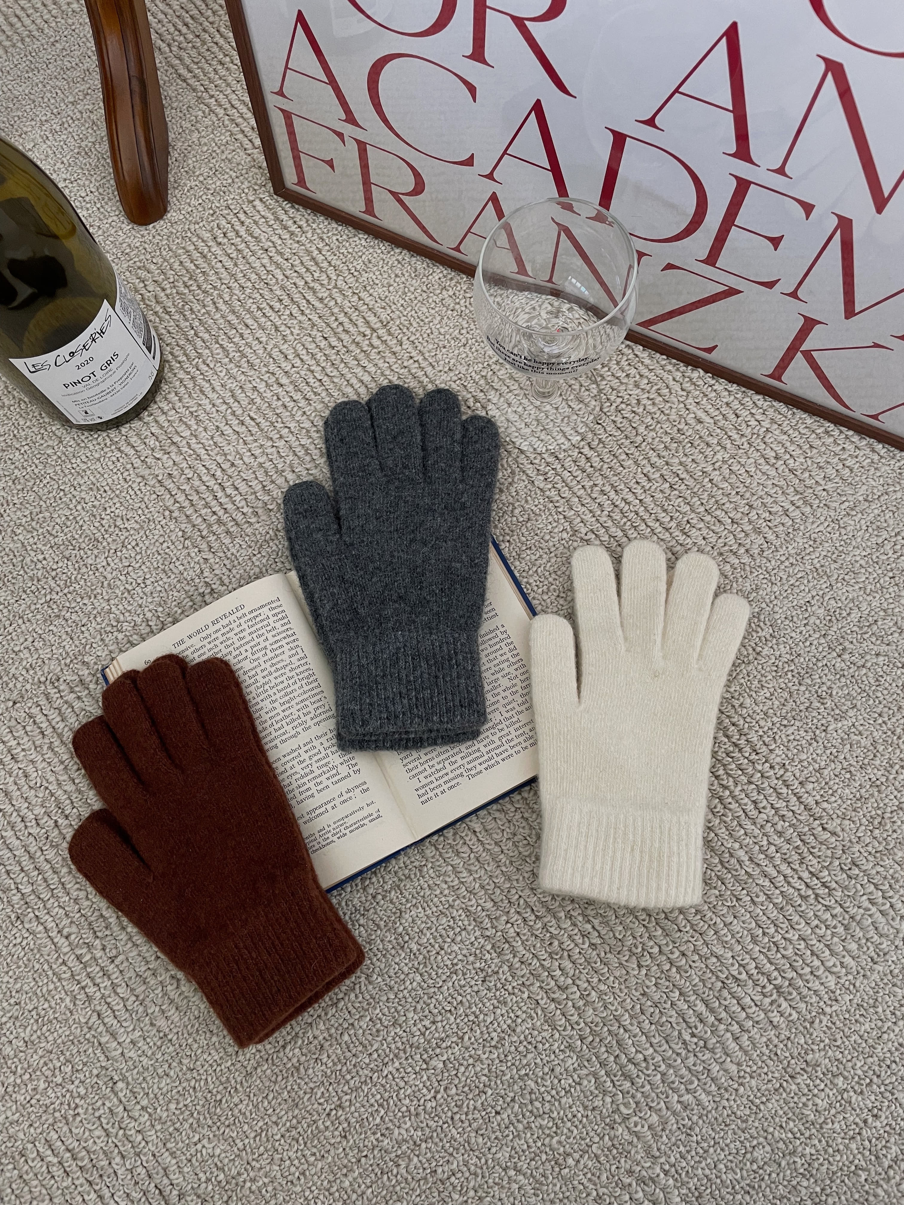 wool gloves(6color)