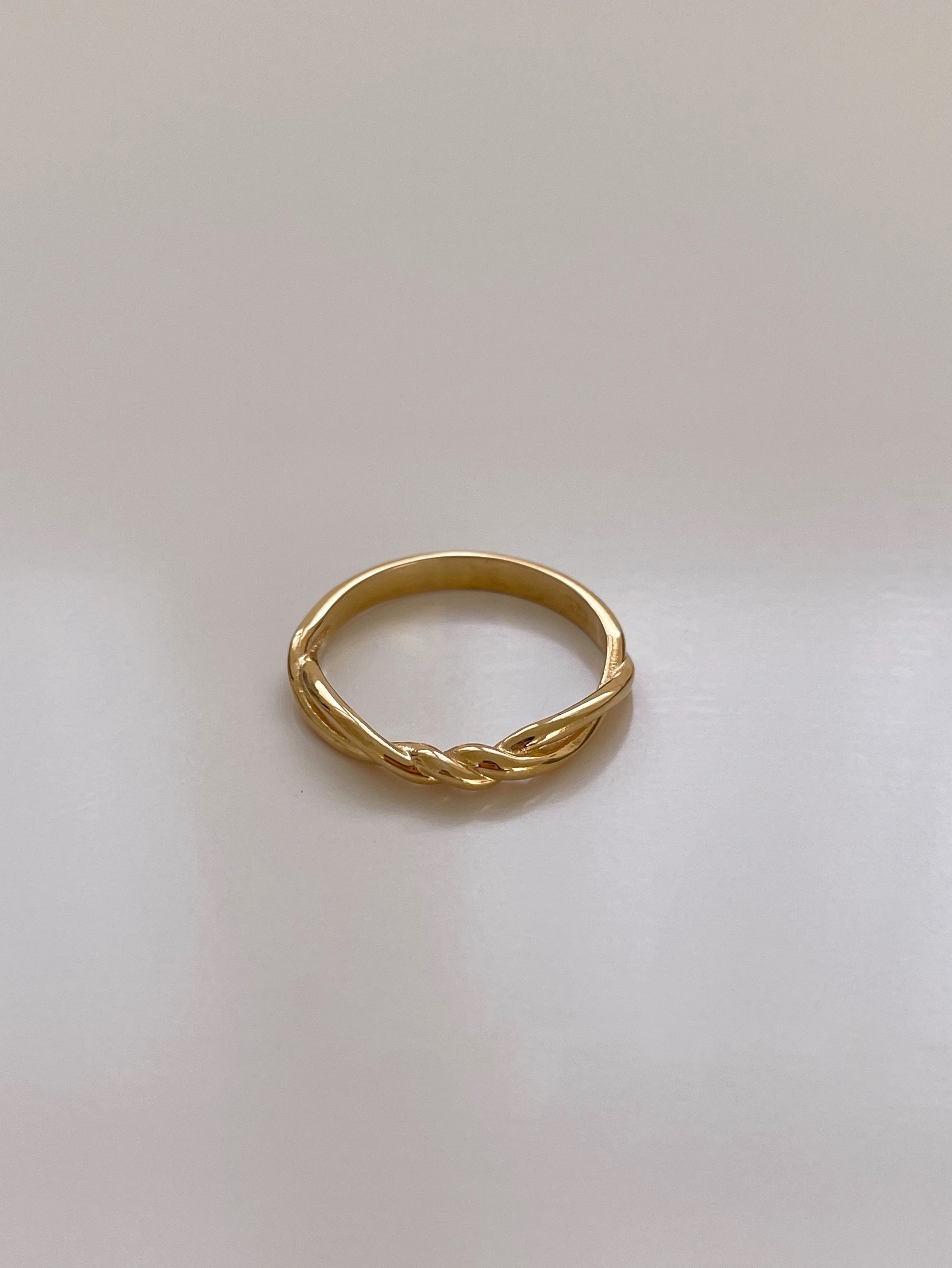 925silver thin twist ring(2color)