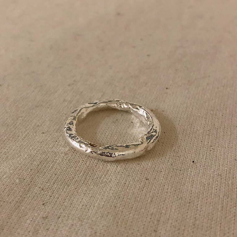 925silver unique line handmade ring(2color)
