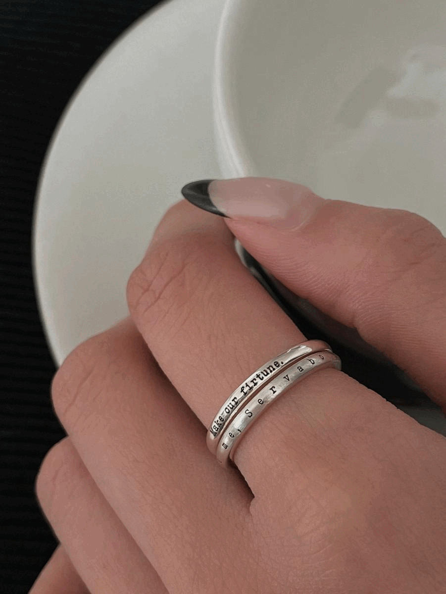 (각인 가능!) 925silver 2mm basic ring