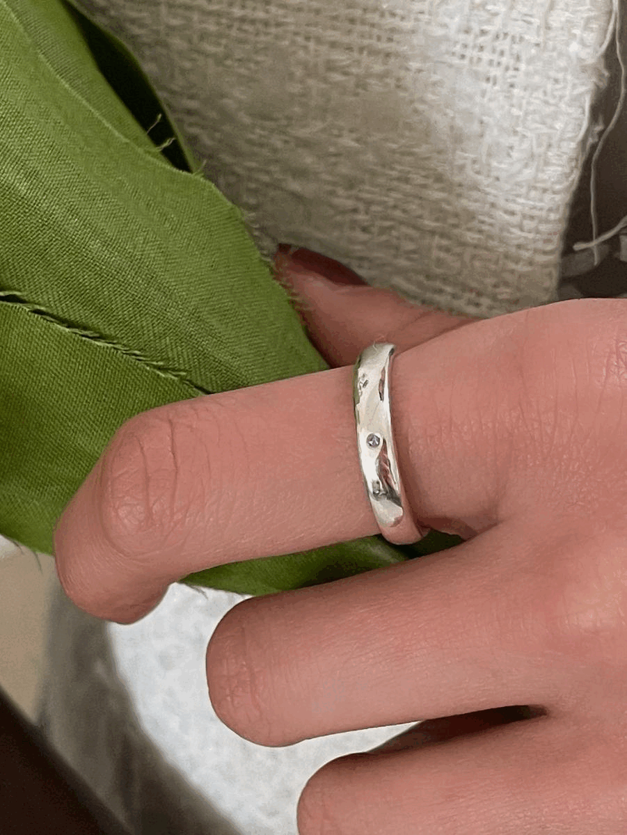 (12가지 탄생석 가능!) 925silver 4mm birthstone ring