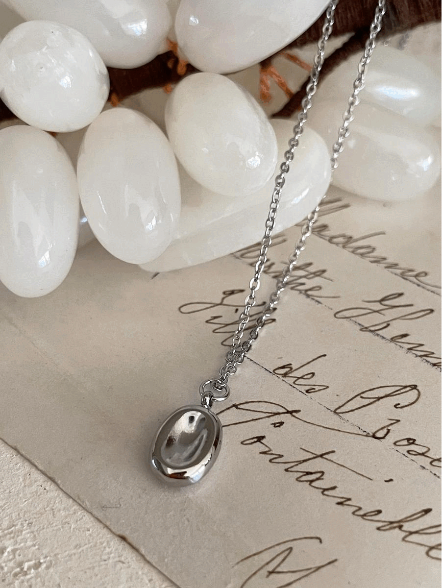 surgical steel pendant long chain necklace